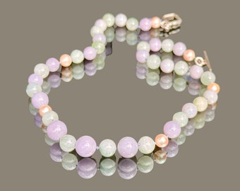 Antique Jade and Pearl Beaded Necklace