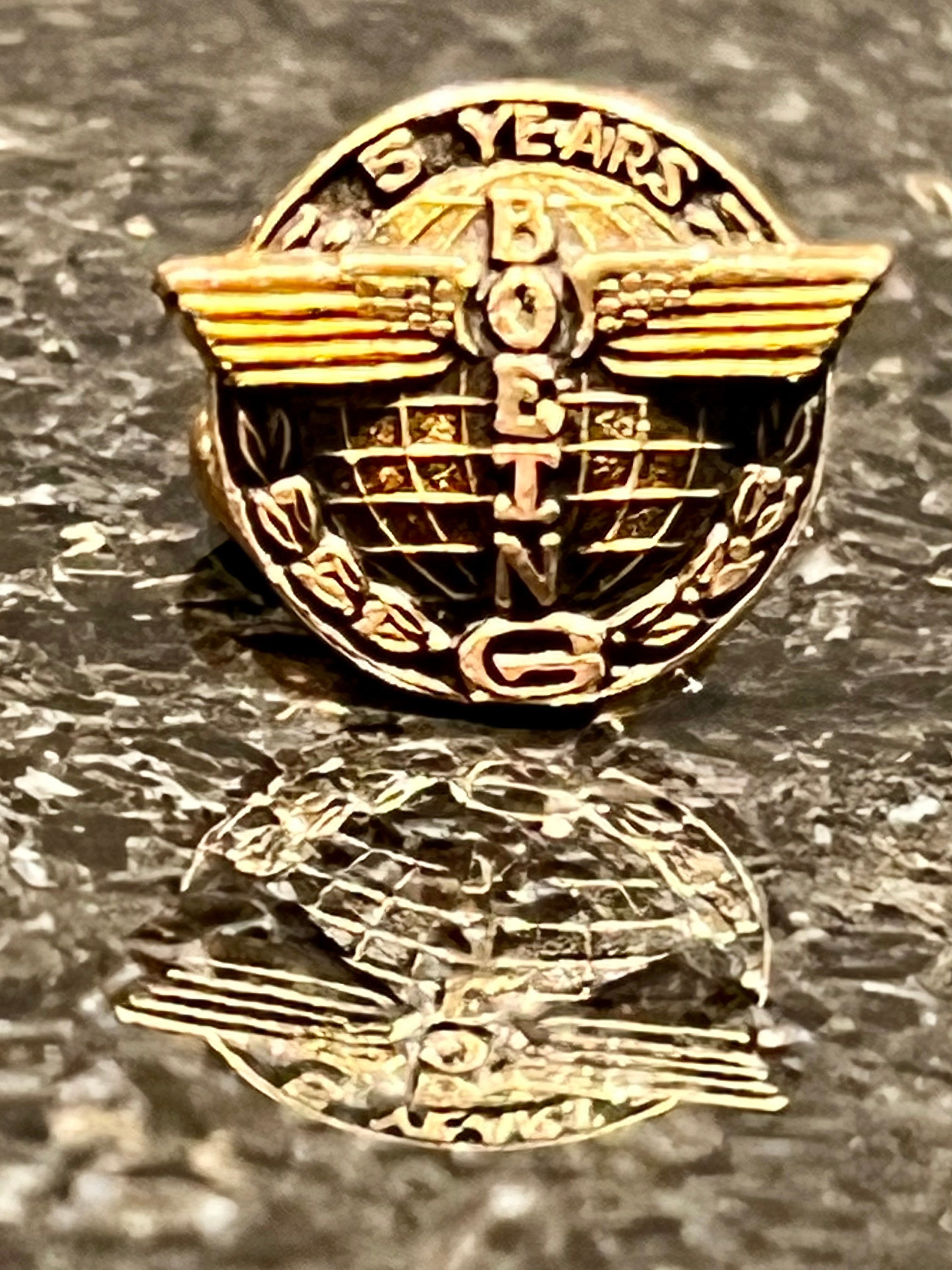 Boeing 5 Year 10k Gold Employee Service Pin Totem Pole Tie Tack - Etsy