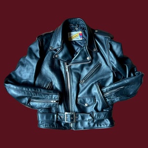 Classic Black Leather 618 Perfecto Motorcycle Jacket