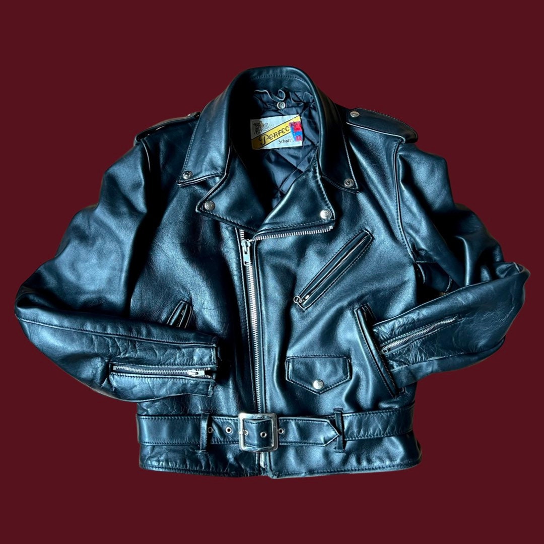 Schott Perfecto Leather 38 - Etsy