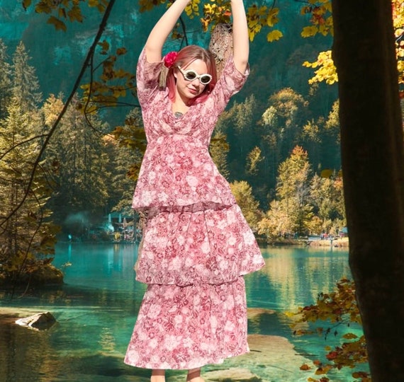 Boho garden party dress sale