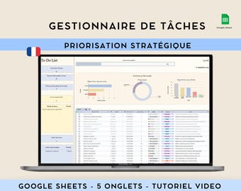 Task Management Planner – To-Do List, Google Sheets, Kanban & Eisenhower Matrix