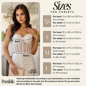 Elegant Two Piece Outfit, Satin Corset and Maxi Skirt with Slit, Molded Cups Corset with Straps, Evening Corset and Long Flowing Skirt 画像 6