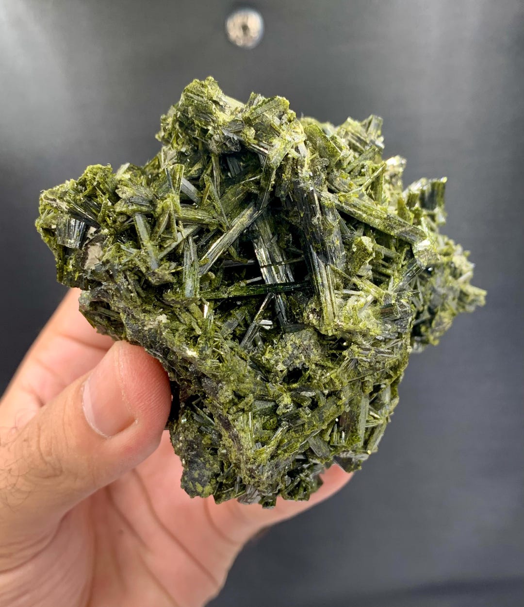 Epidote Exceptional Shiny,with Huge Size Green Color Incredible Unique ...