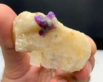 Jagdalek Ruby Crystals on Marble Matrix, Fluorescent Mineral Specimen