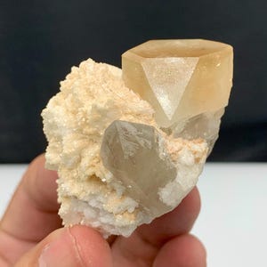 Topaz/bi Color Rare Unique Crystal with Cleavelandite,Quartz, Mica Wonderful Crystal on Matrix A Aesthetic Specimen from Pakistan. 135 Grams