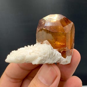 Topaz with Cleavelandite, Combine incredible Rainbow inside Crystal Matrix D,Free Fully lustrous Natural Specimen from Pakistan. 89.80 Grams
