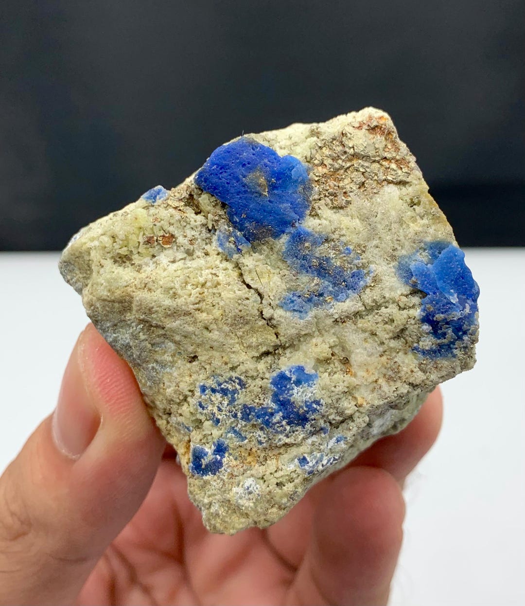 Royal Blue Hackmanite Cluster, Fluorescent Mineral Specimen ...