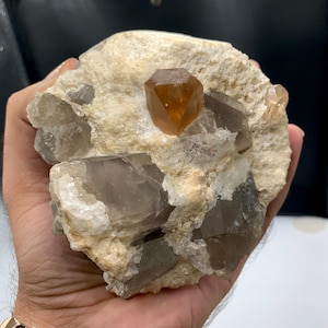 Topaz with Cleavelandite,Quartz, Wonderful Transparent Crystals on Feldspar Matrix Beautiful Natural Specimen from Pakistan. 1.70 kg