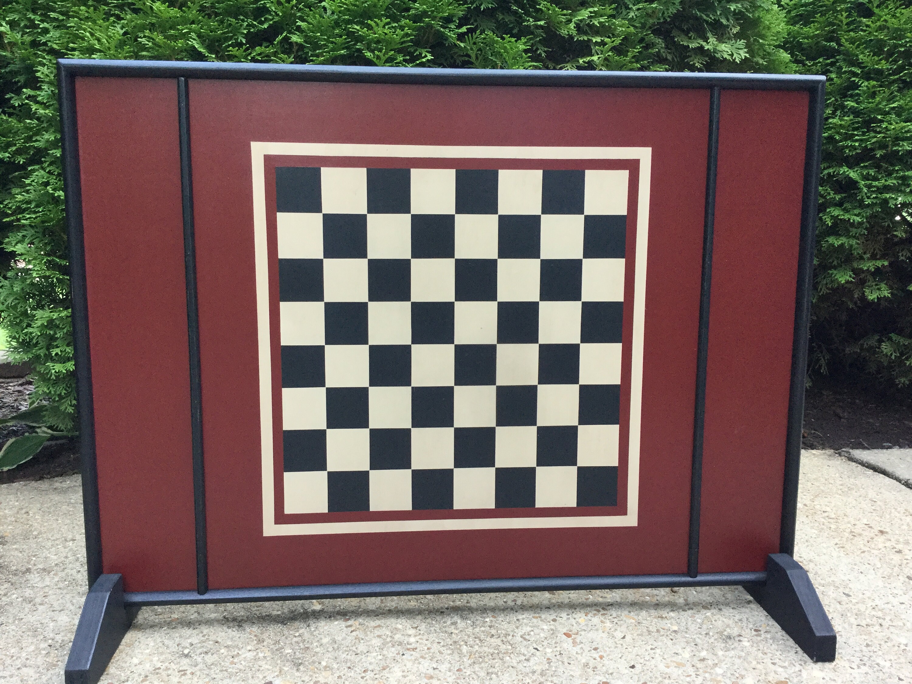 Checkerboard Checker Board Game Board Wood Checkers Game Etsy