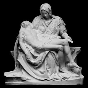 La Pietà Statue by Michelangelo | Vatican Art Replica | Christian Religious Home Decor | 12k Resin or Marble composite