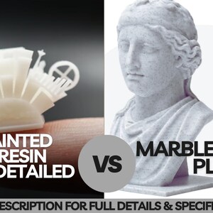 Estatua de un atleta luchando con una pitón / Frederic Leighton / Arte victoriano / Resina de 12 k sin pintar o PLA con efecto mármol imagen 6