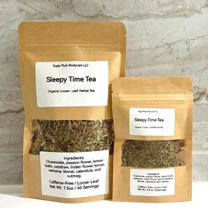 Organic Sleepy Time Tea: Calming Herbal Blend for Restful Sleep