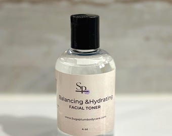 Balancing Hydrating Toner | Rose Water & Aloe Vera Facial Toner