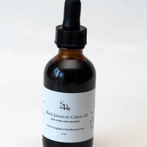 Black Jamaican Castor Oil (100% Pure)-Thicken Hair, Beard and Lashes