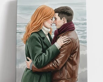 Custom Watercolor Painting from Photo, Personalized Portrait Artwork, Hand Painted Style Wall Art for Home or Gift