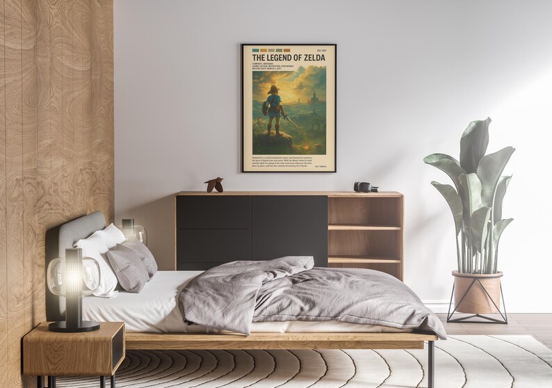 Breath of the Wild Art Poster (PHYSICAL), Gaming Wall Poster, Gaming ...