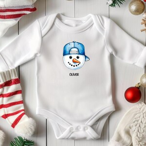 Snowman Clipart Baseball Cap Snowman Winter PNG (Digital Download)