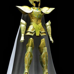 Aquarius Gold Cloth Armor Template: Saint Seiya Camus Cosplay (PDO File Digital Download)