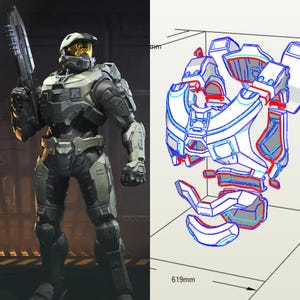 Halo 4 Spartan Armor Template: EVA Foam Cosplay Pattern (Digital Download .PDO File)