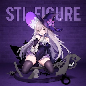 Herta Figure STL | Honkai Star Rail 3D Printable Model | Anime Girl Figurine for Resin Printing | Digital Download