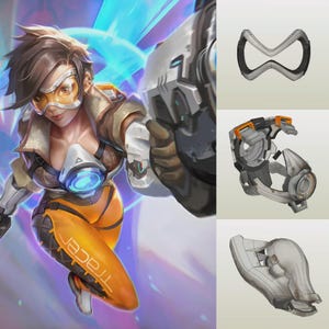 Tracer Overwatch 2 Cosplay Foam Armor Template | Pepakura PDO File for EVA Foam Crafting