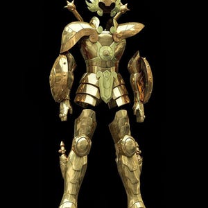 Libra Gold Cloth Armor Template | Dohko Cosplay Saint Seiya EVA Foam PDO File | Wearable Pepakura Armor | Digital Download