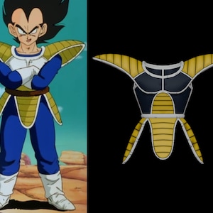 Dragon Ball Saiyan Armor Cosplay: EVA Foam Template (PDO + PDF Pattern)