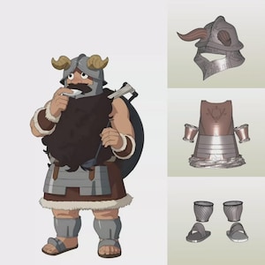 Senshi Armor Template | Delicious in Dungeon Cosplay | EVA Foam Pepakura PDO File | Wearable Armor Pattern | Digital Download