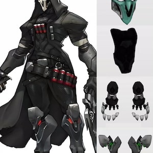 Reaper Overwatch Cosplay Armor Template | EVA Foam PDO File | Pepakura Pattern | Digital Download