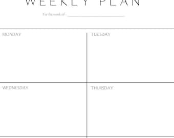 Weekly Planner Pages by Potter + Butler