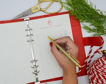 Christmas Holiday Journal Planner by Potter + Butler. Bundle: includes binder and inserts