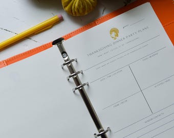 Thanksgiving Journal Planner Pages by Potter + Butler