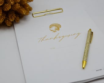 PRINTABLE Thanksgiving Journal Planner by Potter + Butler