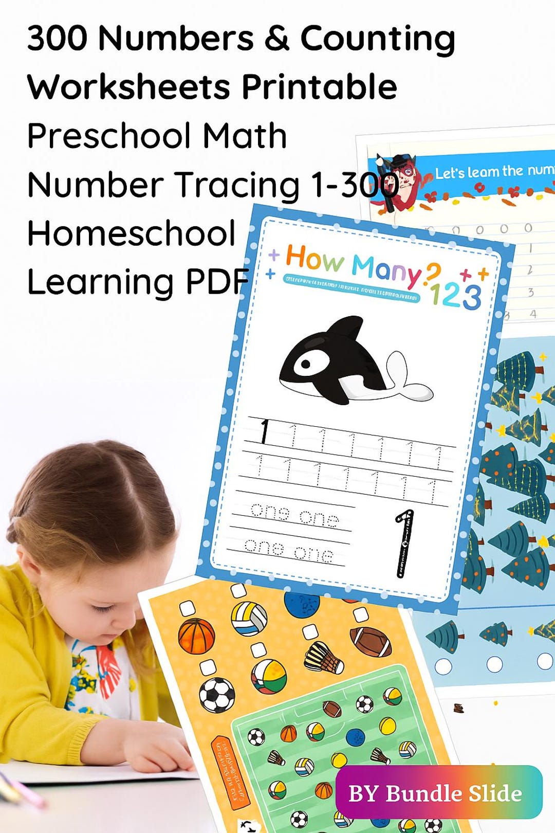 Counting 1-300 Worksheets Printable | Preschool & Kindergarten Math ...
