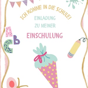 einschulung einladung, einladung schulanfang, einladung 1. Schultag, schulkind einladung, schulanfang karte, einschulung,
