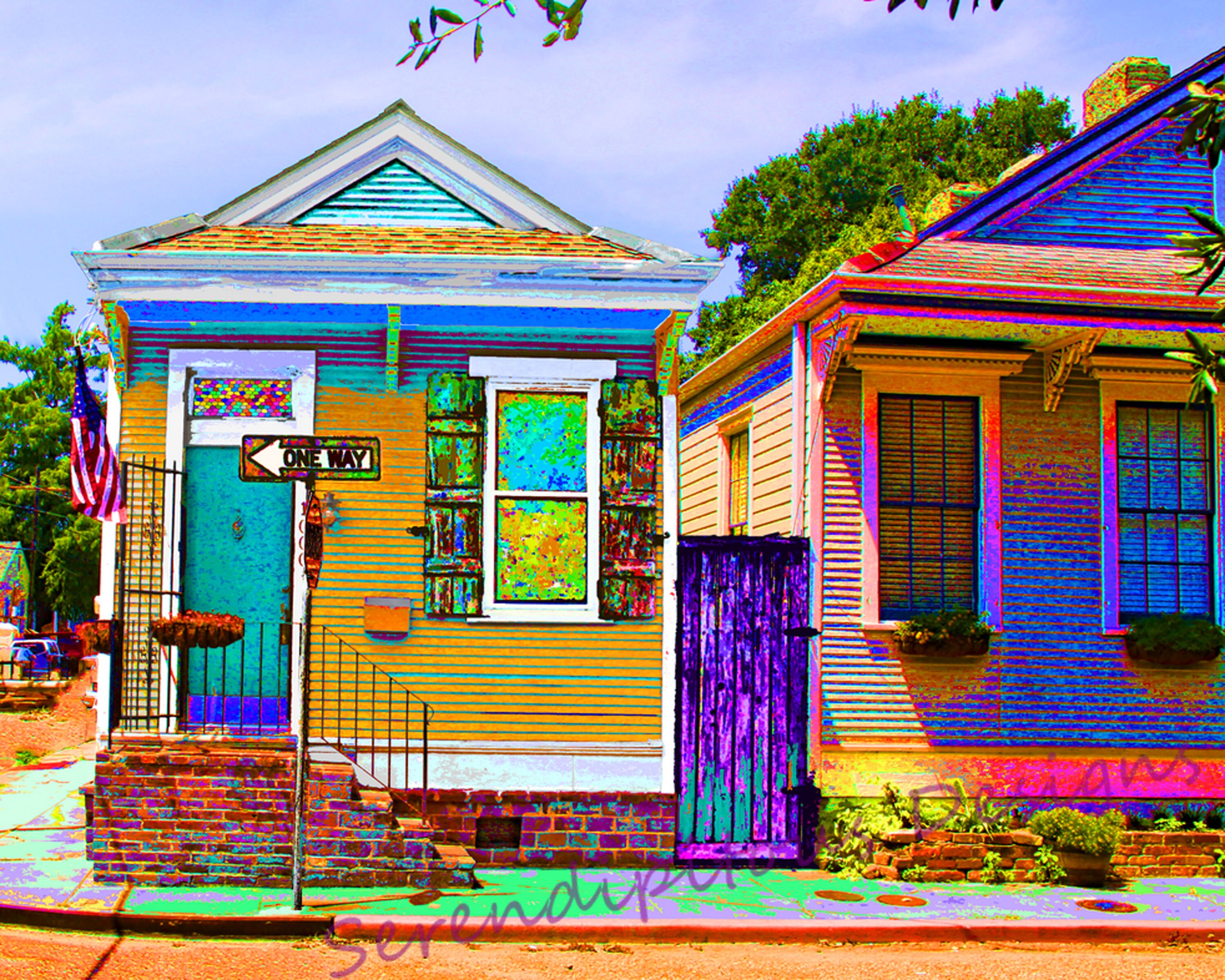 NOLA Shotgun House Photography, Uptown New Orleans Travel Photo