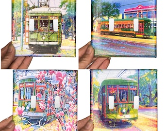 New Orleans Streetcar Double Switchplate Covers