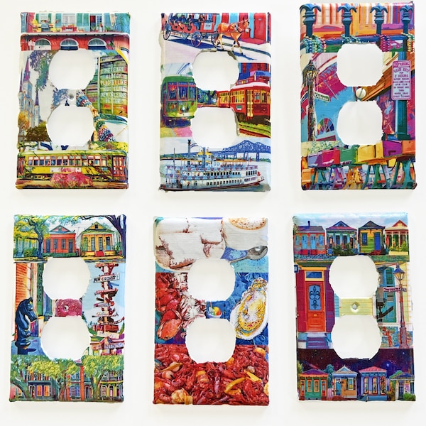 New Orleans Outlet Covers NOLA Switchplates Home Decor Kitchen Design