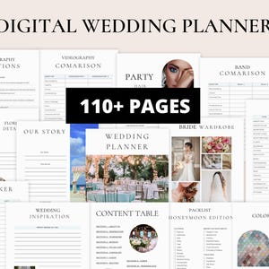 The Ultimate Wedding Day Binder Template, Edit in Canva, Wedding Itinerary, Instant Download, Digital Template, Printable, Wedding Planner