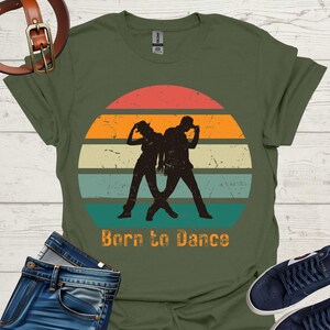 Retro Born to Dance Tee: Vintage Softstyle Unisex T-Shirt