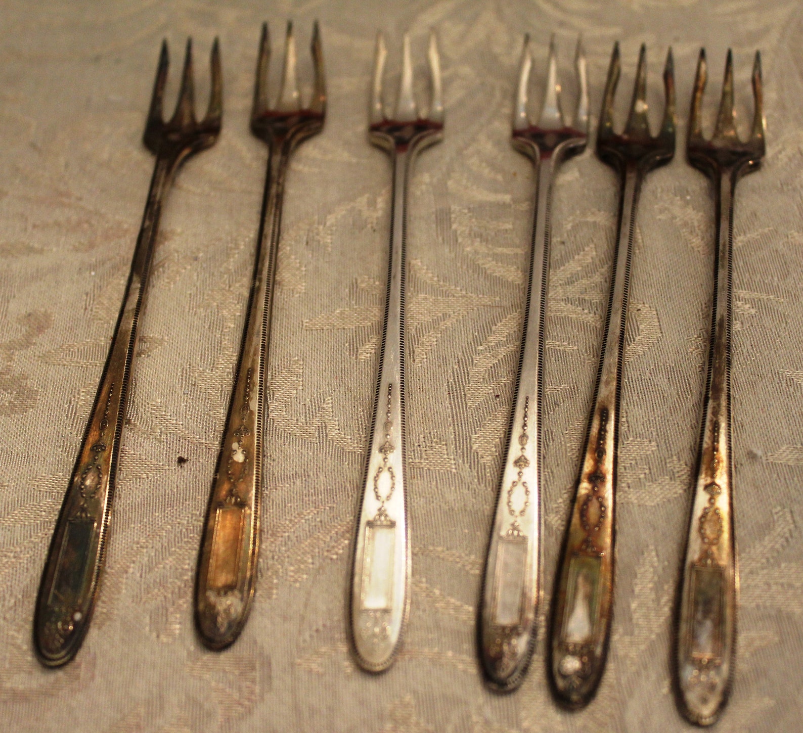Vintage Set of 6 Hors D'oeuvres Community Forks in Etsy