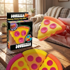Schylling Needoh pizza Stress Relief Squishy Cube Sensory Fidget Cube Anti-Anxiety Squeeze Object For Focus ADHD Blind Box Gift