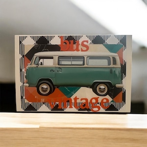 Vintage VW Bus Grußkarte