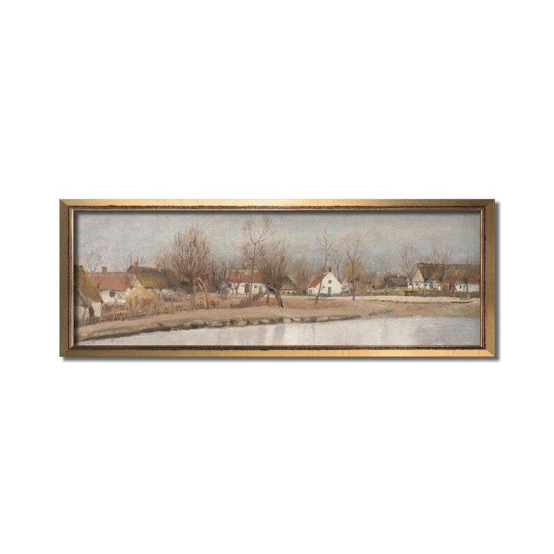 Farmhouse Wall Art Panoramic Wall Art Above Bed Artwork Etsy