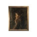 Vintage portrait painting, Antique art, Woman print, Moody prints, Rustic wall art, Farmhouse wall decor, Contemplation, Eclectic artwork 