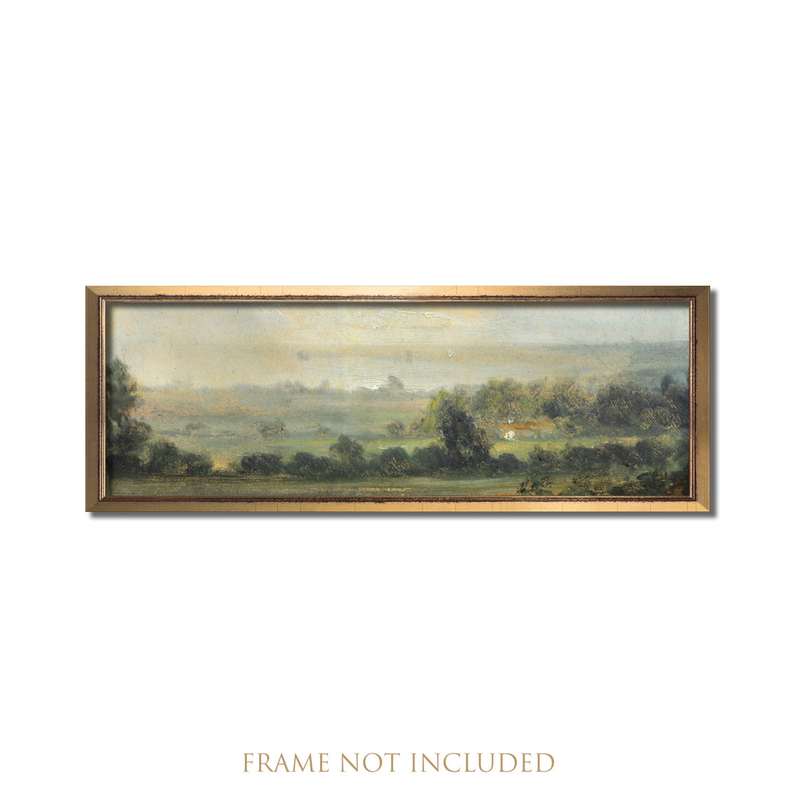 Landscape Wall Art, Vintage Art, Antique Landscape Painting, Landscape
