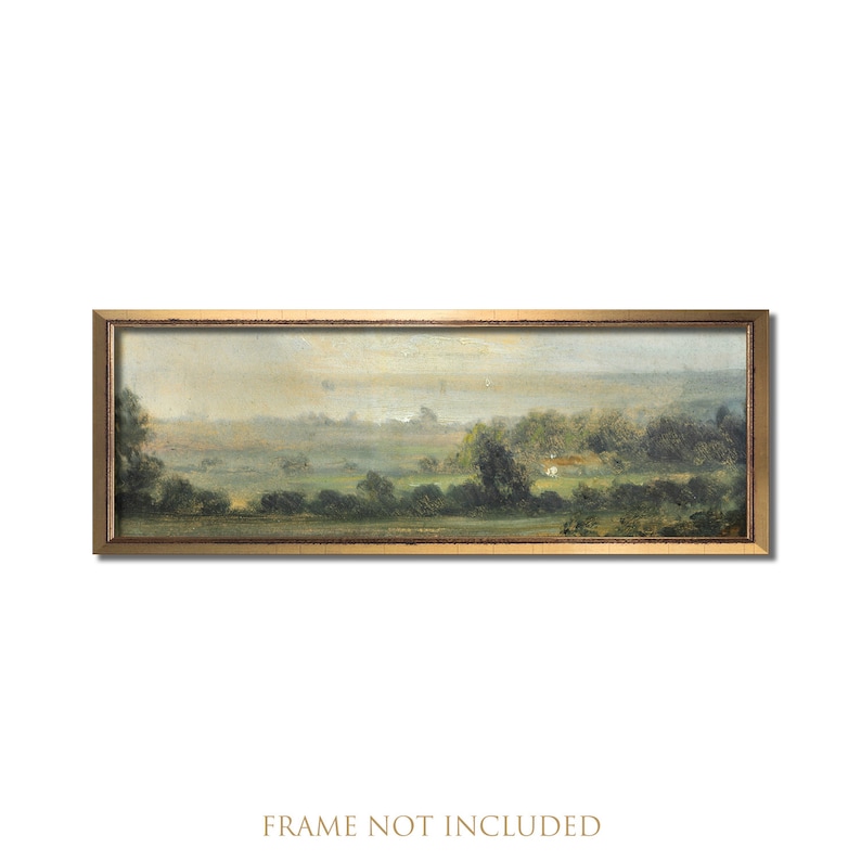 Landscape Wall Art Vintage Art Antique Landscape Painting Etsy