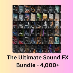 Le pack d&#39;effets sonores ultimes - 4 000 | Compatible avec tous les logiciels de montage | Télécharger juste après l&#39;achat | Utilisation dans n&#39;importe quel projet, n&#39;importe quel client