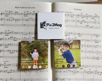 Custom Photo Song Magnet - NFC Keepsake, Anniversary Gift